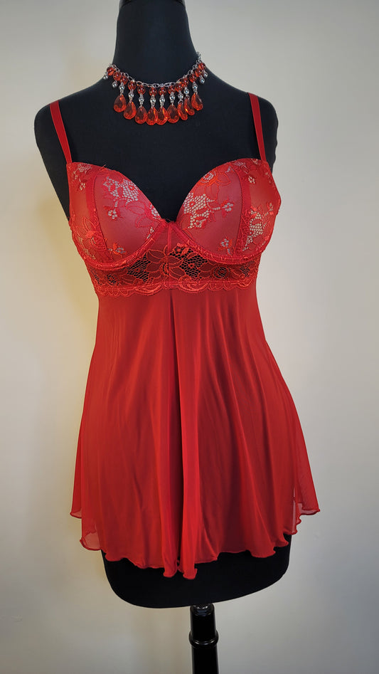 Seductive Red Lingerie